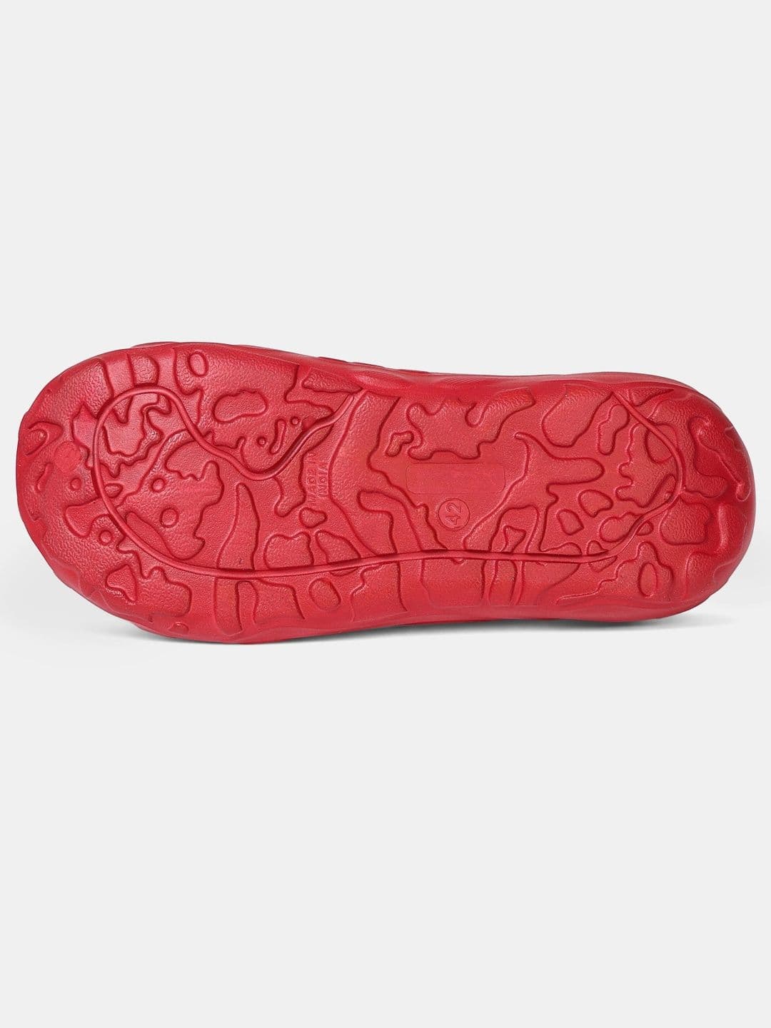 THE BEAR HOUSE Men Solid Red Open-Toe Slip-On Sliders thumbnail 3