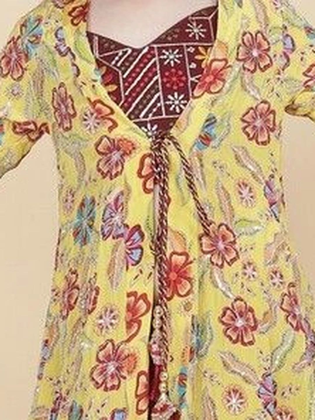 YK Girls Printed Ready to Wear Lehenga & thumbnail 5