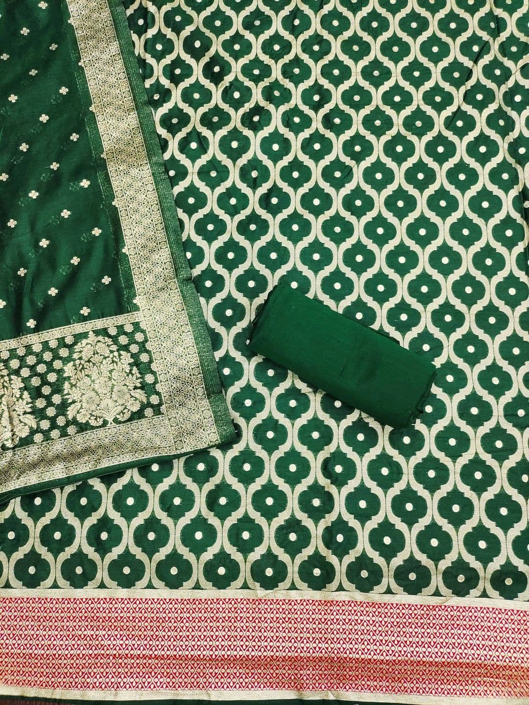 HERE&NOW Pure Cotton Semi-Stitched Dress Material thumbnail 3
