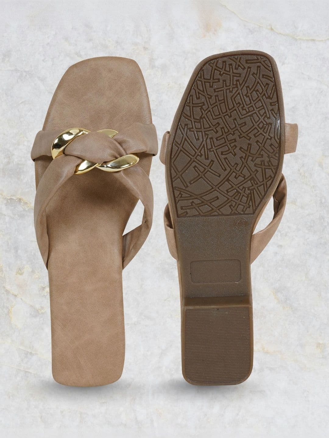 glitchez Women Open Toe Flats with Buckles thumbnail 3