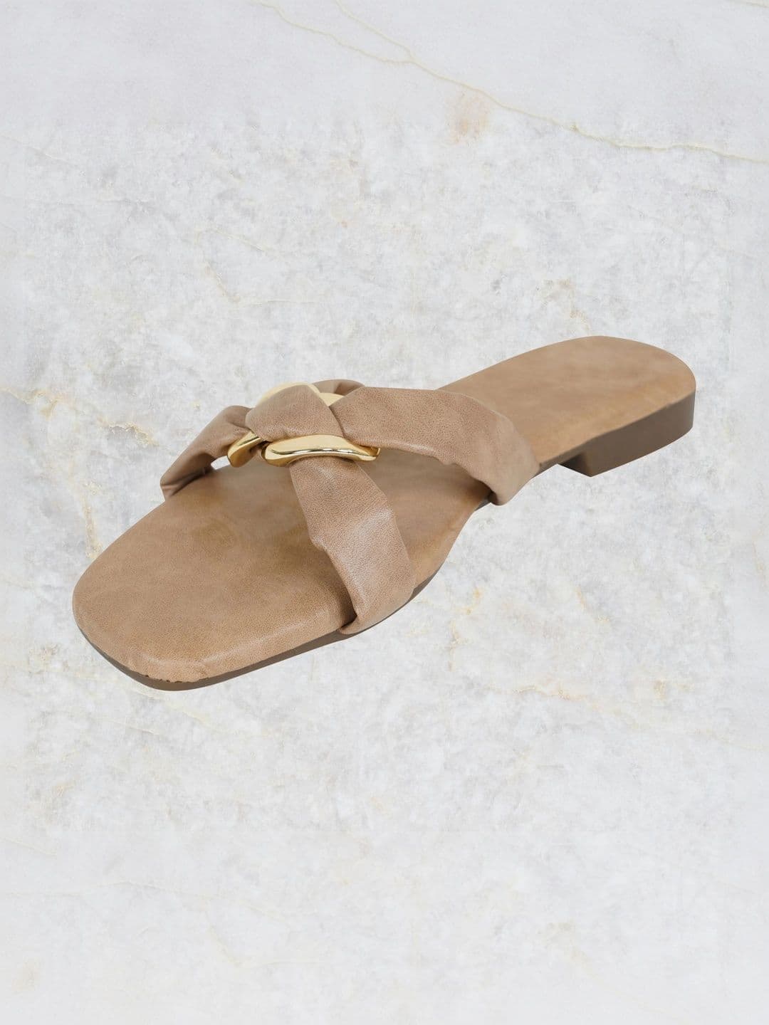 glitchez Women Open Toe Flats with Buckles thumbnail 5