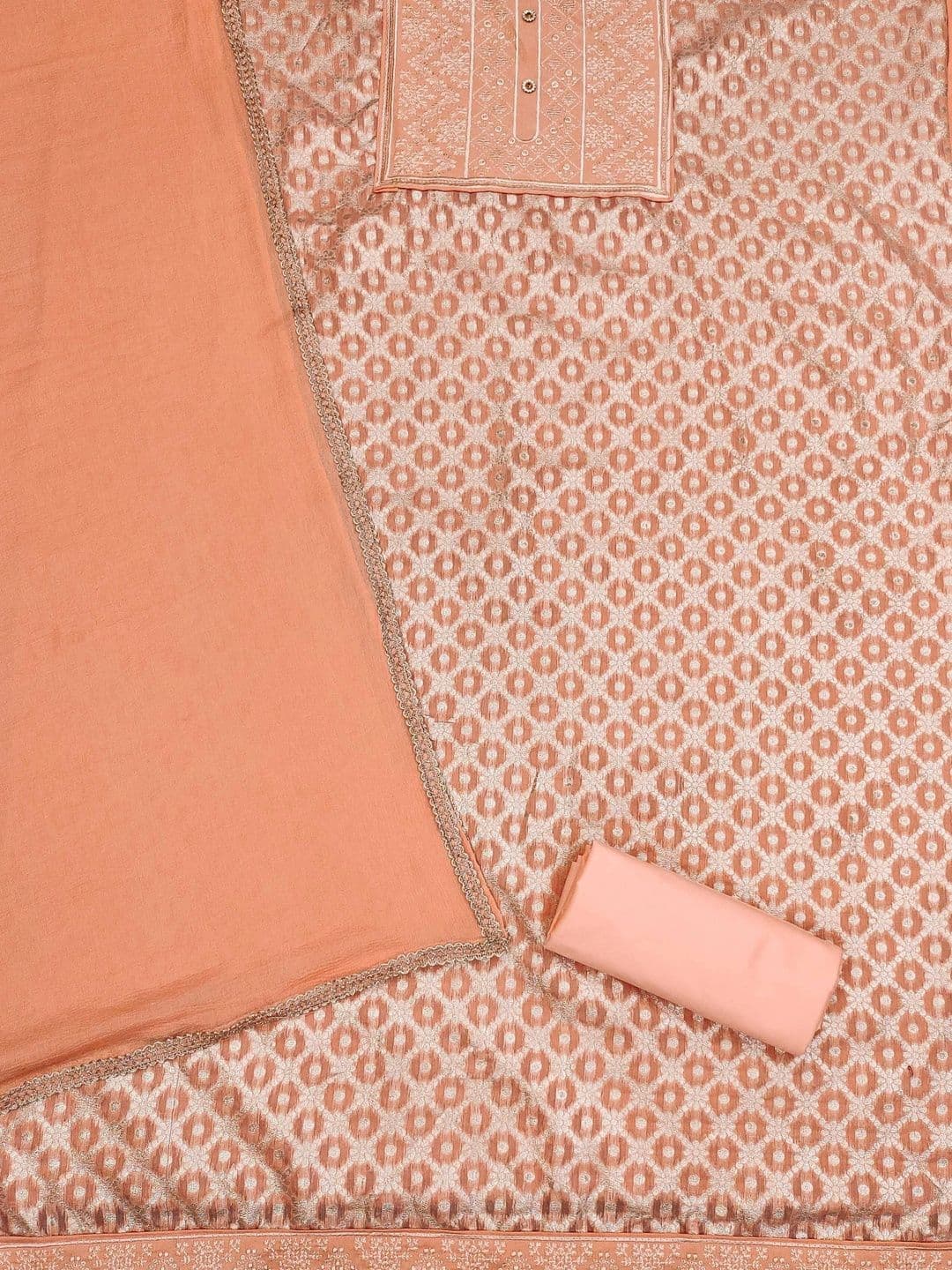 HERE&NOW Semi-Stitched Dress Material thumbnail 3