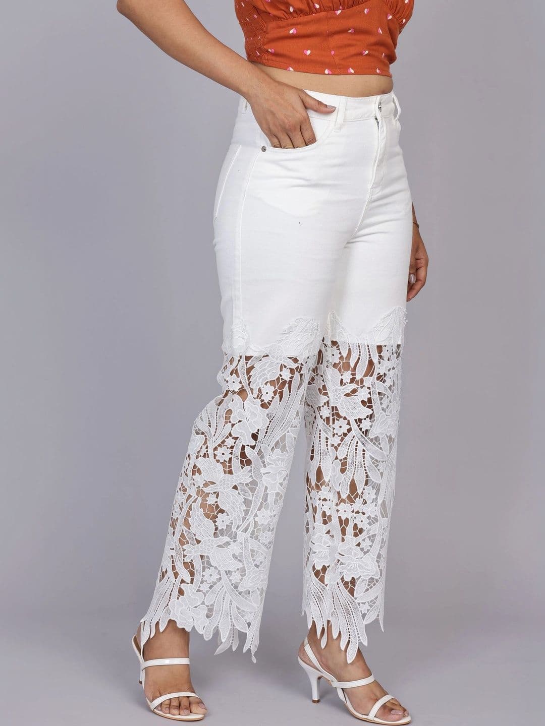 NATICA Women Regular Fit Mid-Rise Embellished Jeans thumbnail 4