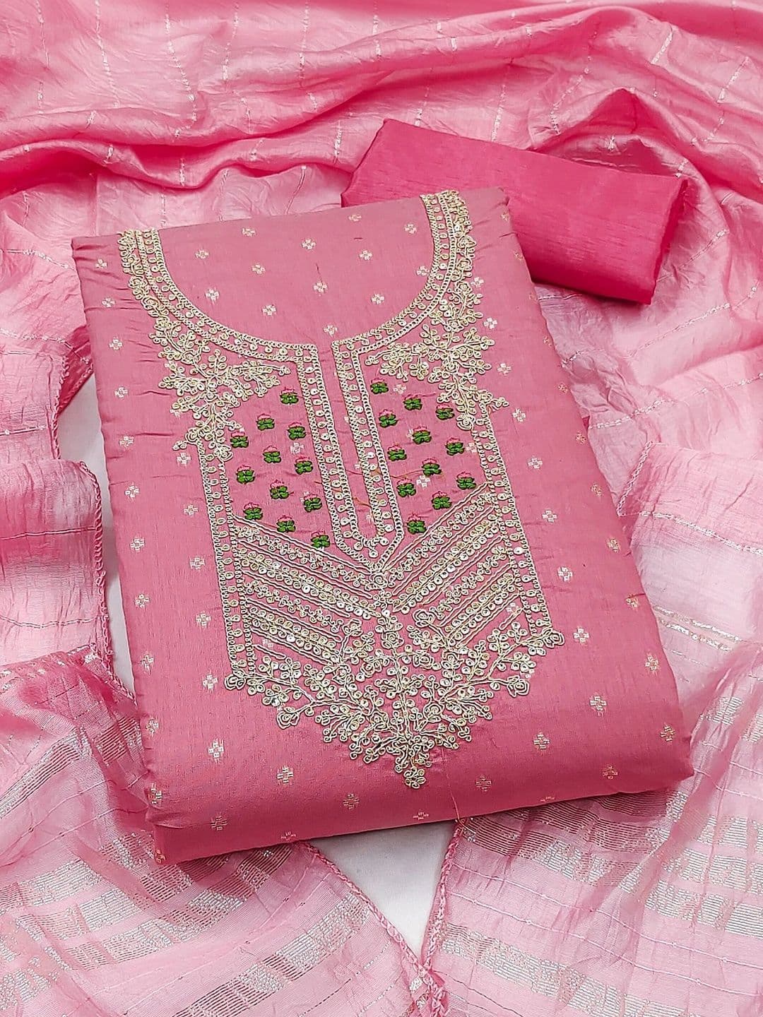 HERE&NOW Semi-Stitched Dress Material - view 1