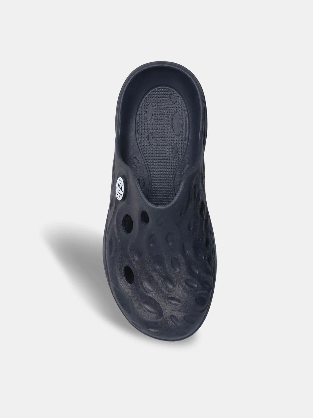THE BEAR HOUSE Men Solid Navy Blue Slip-On Clogs thumbnail 2