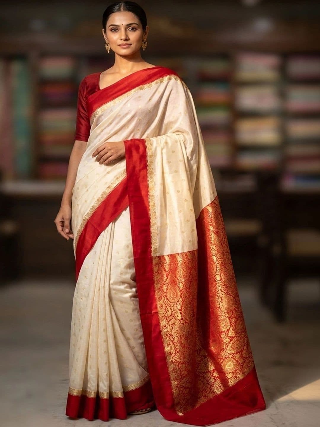 Silk Loomluxe Woven Design Zari Art Silk Saree - view 1
