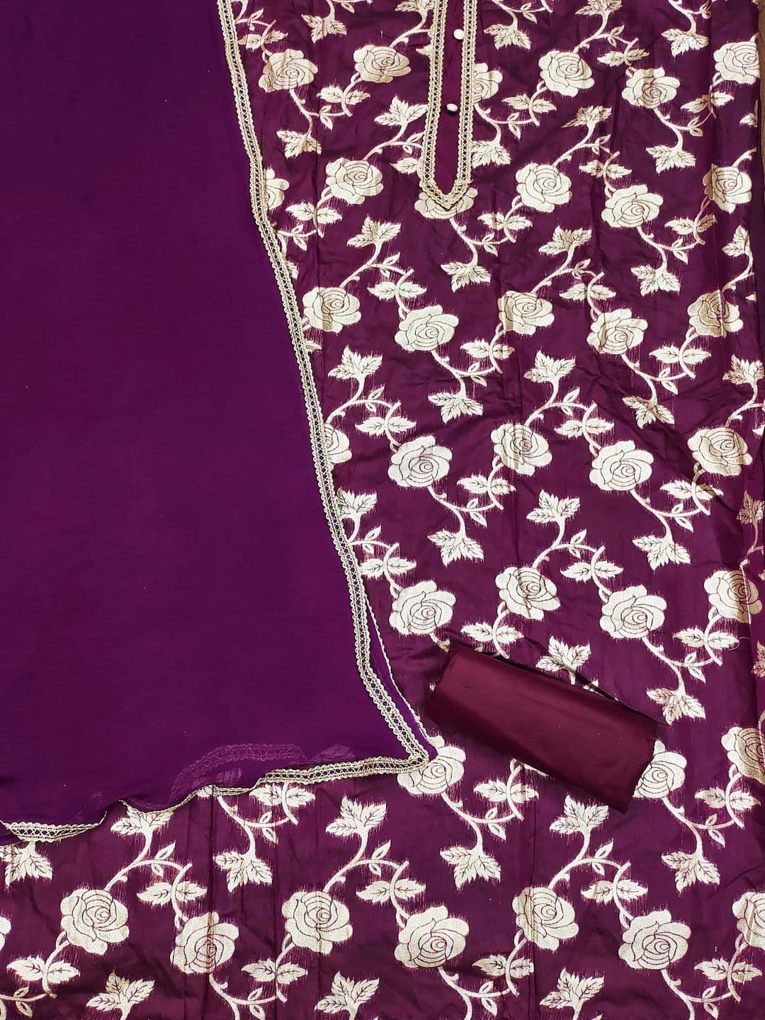 HERE&NOW Semi-Stitched Dress Material thumbnail 4