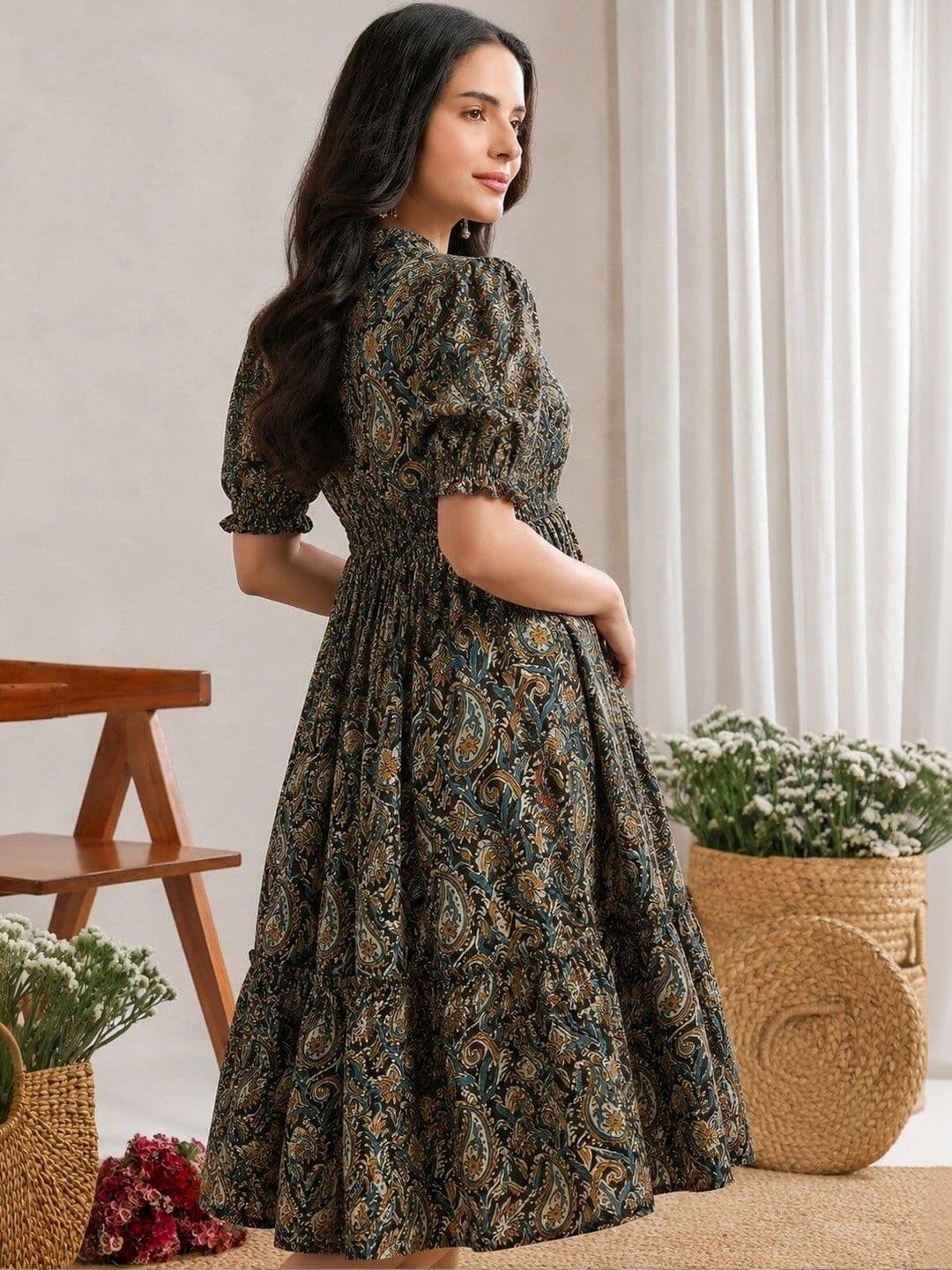 PRESHA Women Paisley Printed Indie Prints Kurta thumbnail 2