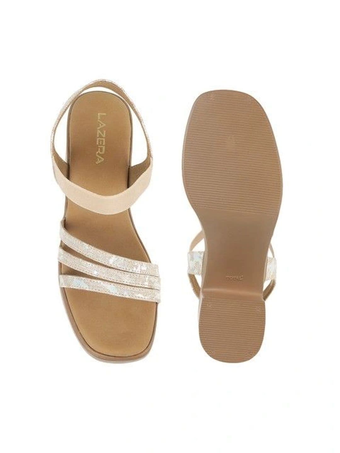 Lazera Textured Block Sandals thumbnail 5