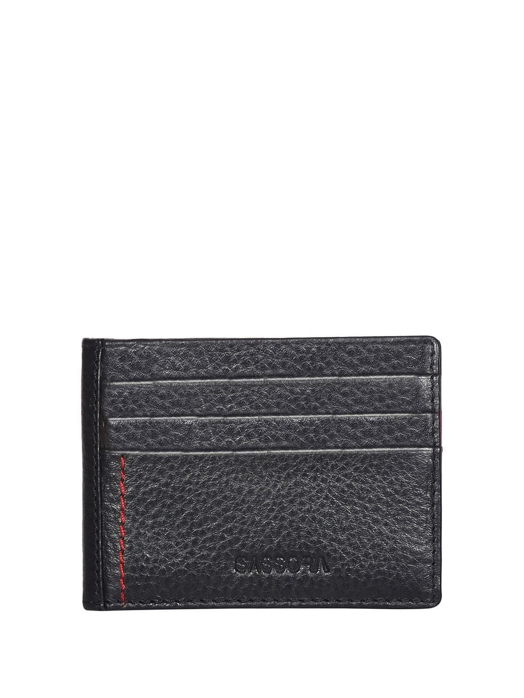 Sassora Abstract Textured RFID Leather Card Holder thumbnail 3