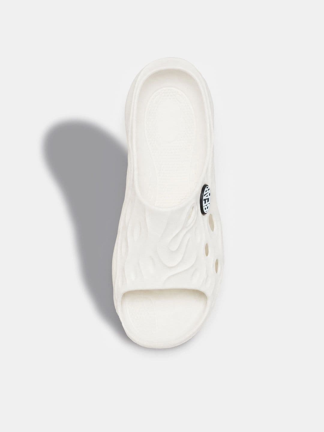 THE BEAR HOUSE Men Solid White Open-Toe Slip-On Sliders thumbnail 6