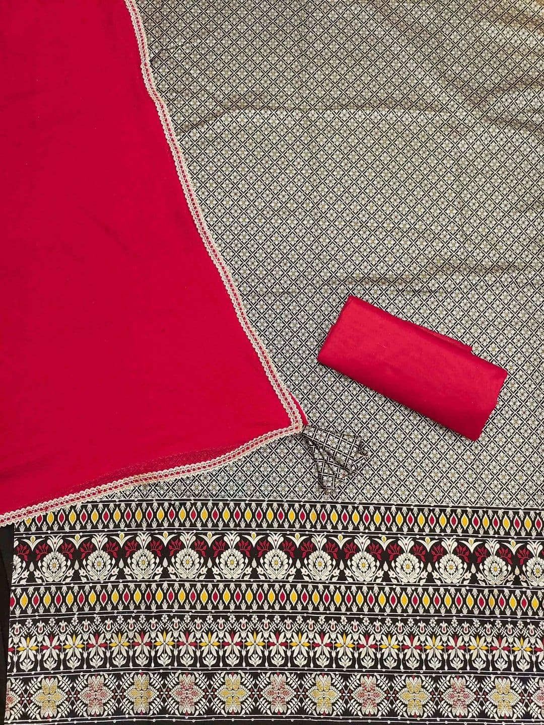 HERE&NOW Semi-Stitched Dress Material thumbnail 3