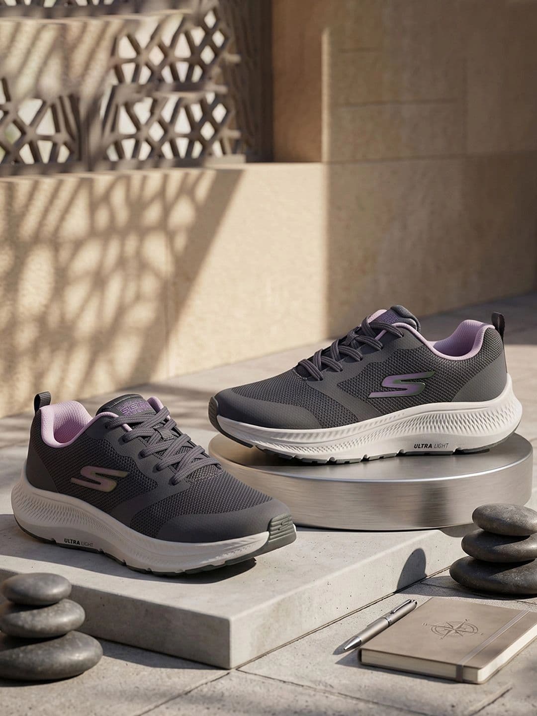 Skechers Women Colourblocked  Running Non-Marking Sports Shoes - view 1