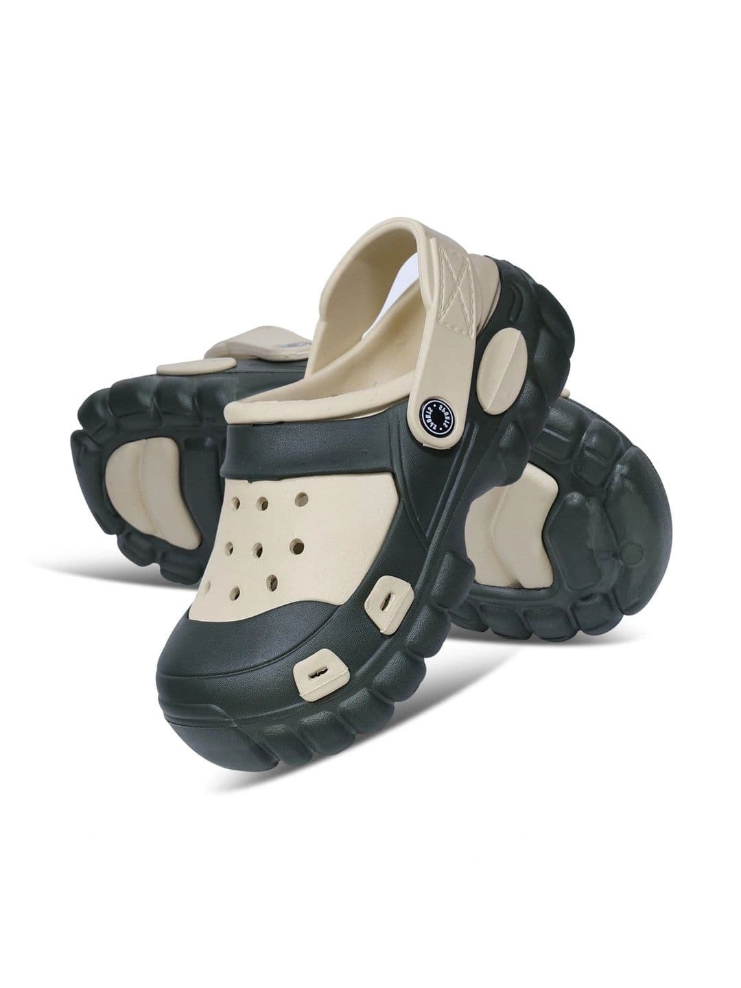 FOOT CARE Men Colourblocked Clogs thumbnail 4