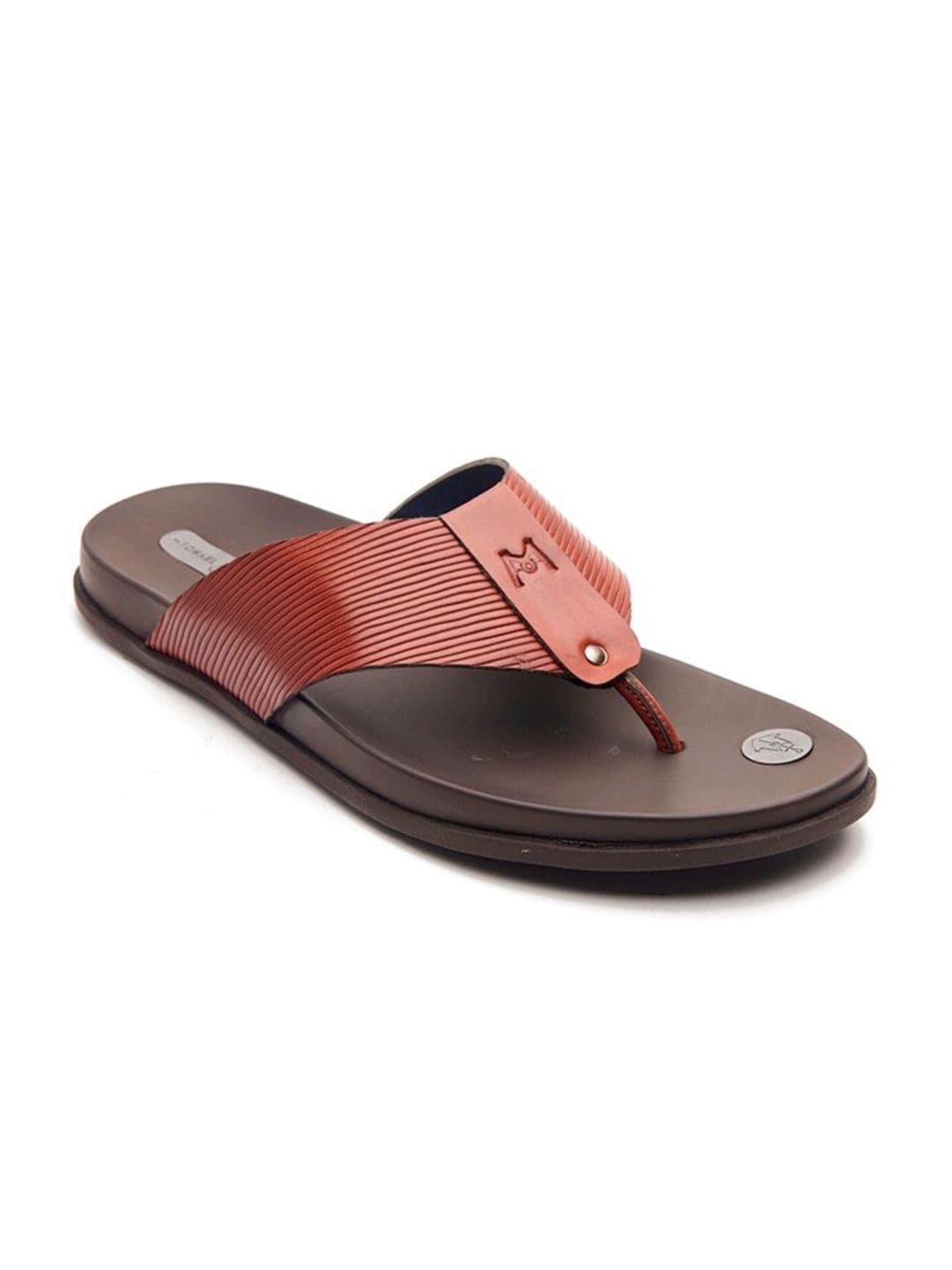 MICHAEL ANGELO Men Striped Thong Flip-Flops thumbnail 4