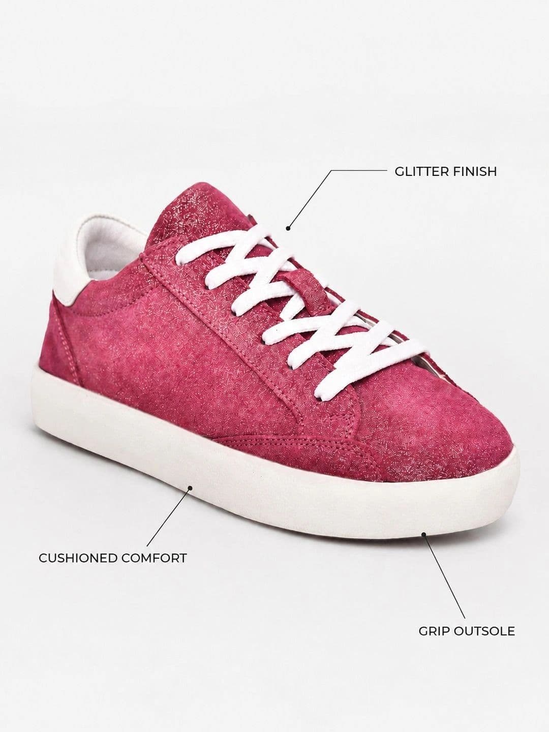 Suo Women Textured Leather Sneakers thumbnail 7