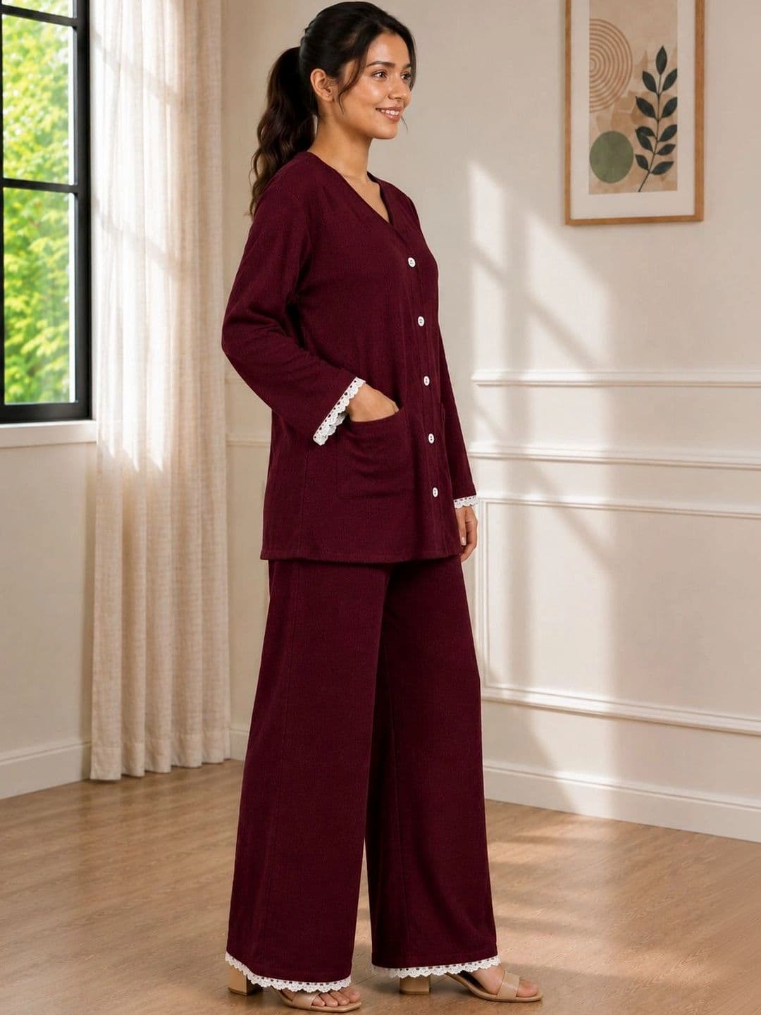 Miss Balika Women Top with Palazzos thumbnail 2