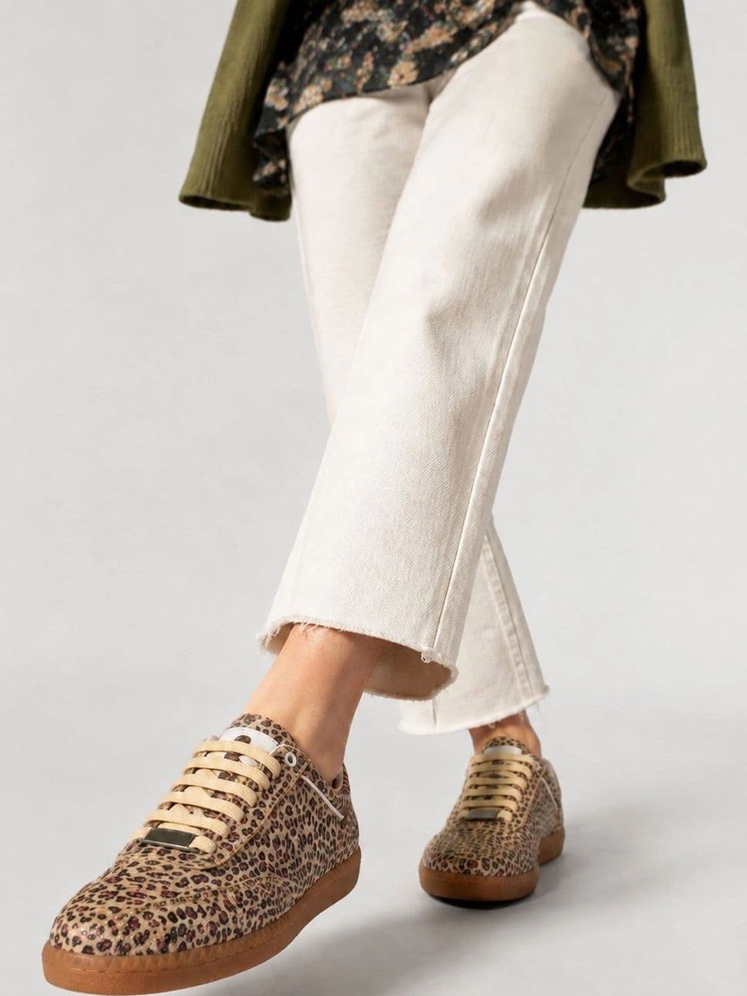 Suo Women Printed Leather Sneakers thumbnail 2