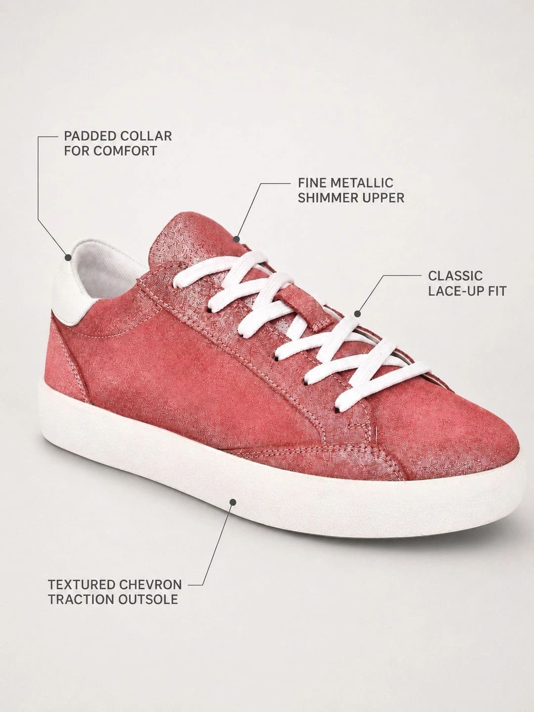 Suo Women Textured Leather Sneakers thumbnail 2