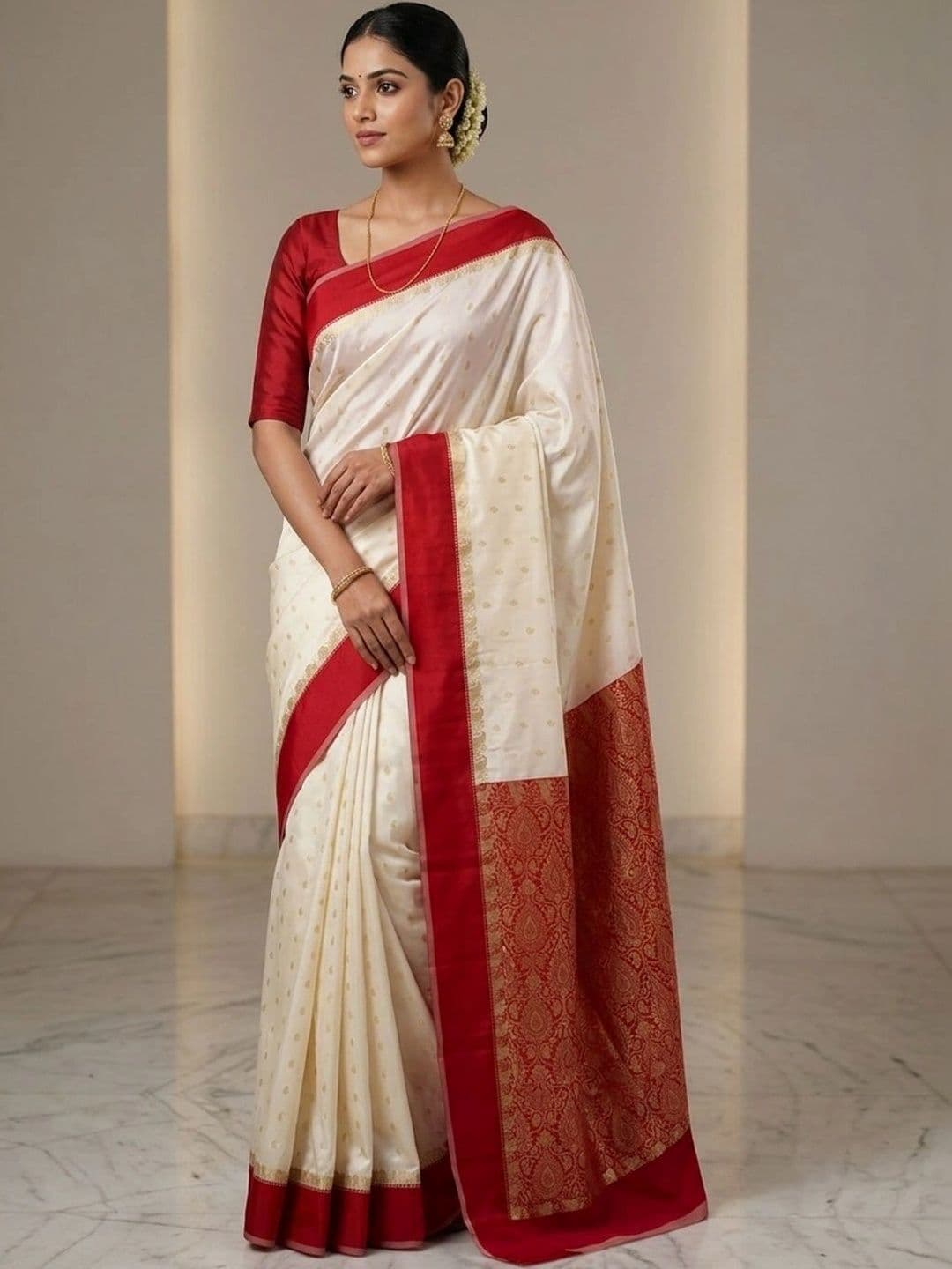 Silk Loomluxe Woven Design Zari Art Silk Saree thumbnail 4