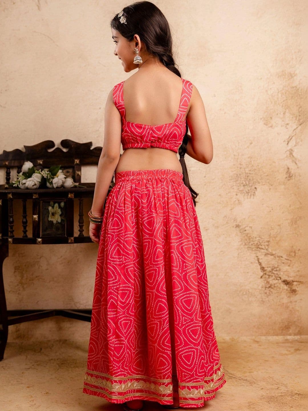 YK Girls Printed Ready to Wear Lehenga & Blouse With Dupatta thumbnail 6