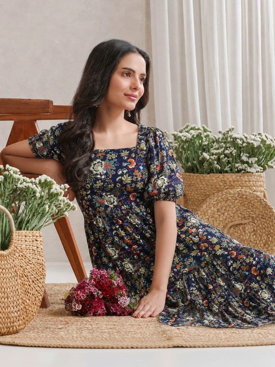 PRESHA Women Floral Printed Floral Kurta - view 1
