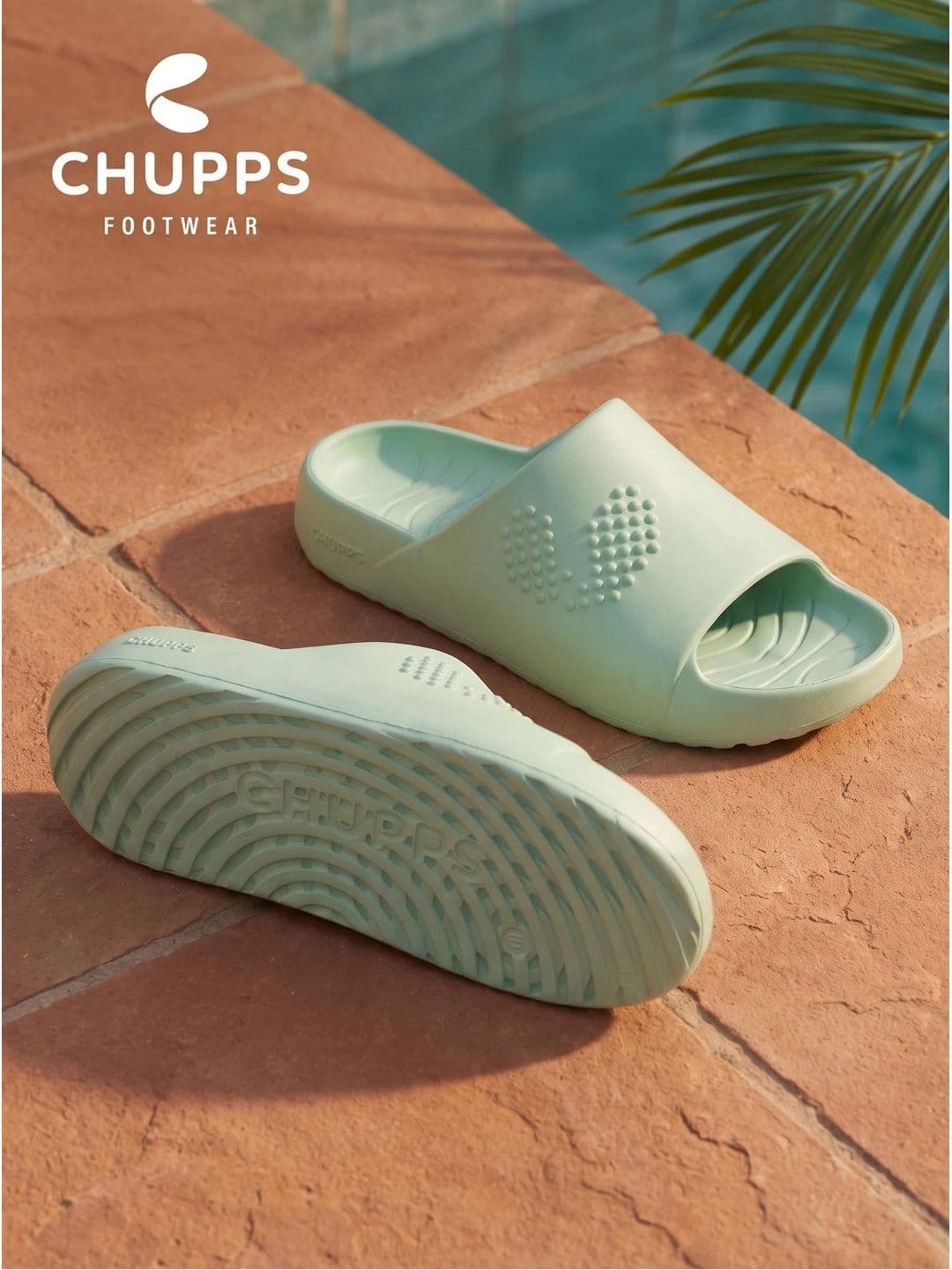 CHUPPS Men Pista Green Chupster Orthopedic Sliders - view 1