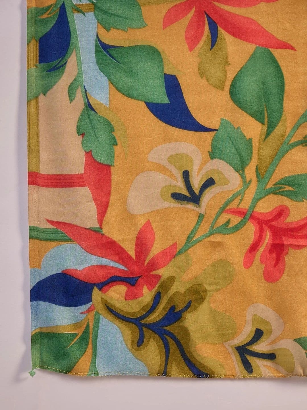 HERE&NOW Printed Pure Cotton Semi-Stitched Dress Material thumbnail 5