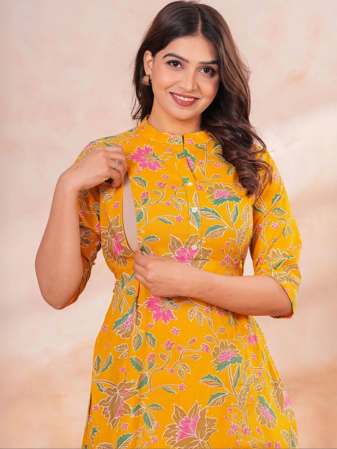 CLOTHYFUSION Floral Cotton Printed Top with Trousers thumbnail 6