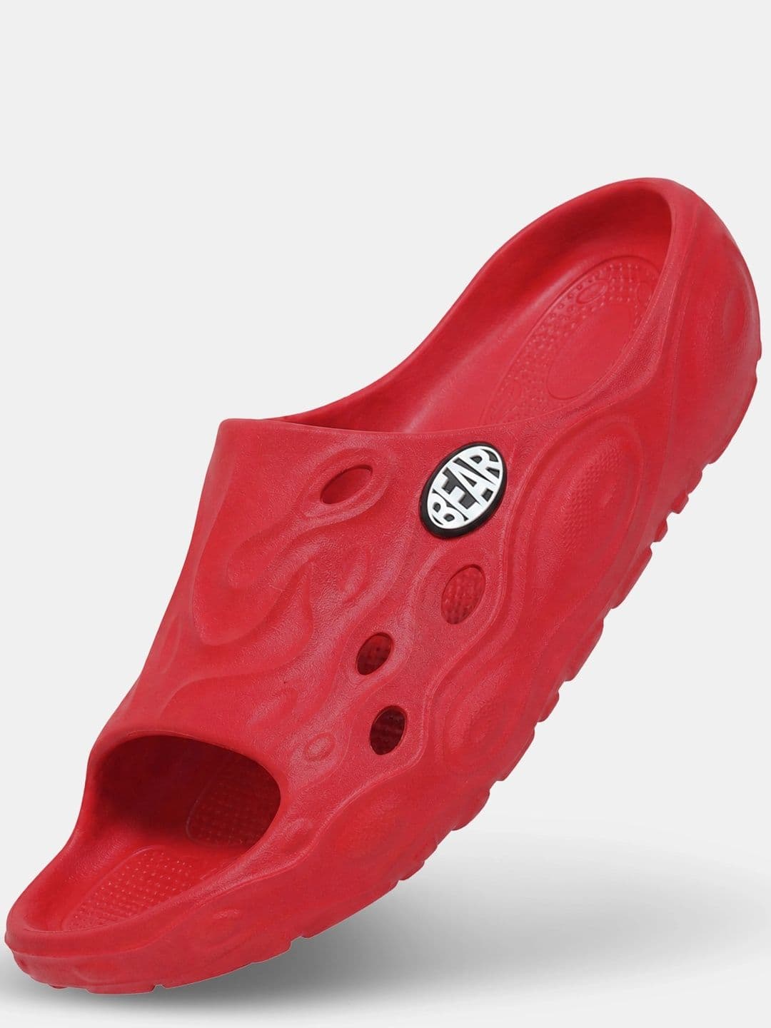 THE BEAR HOUSE Men Solid Red Open-Toe Slip-On Sliders thumbnail 4