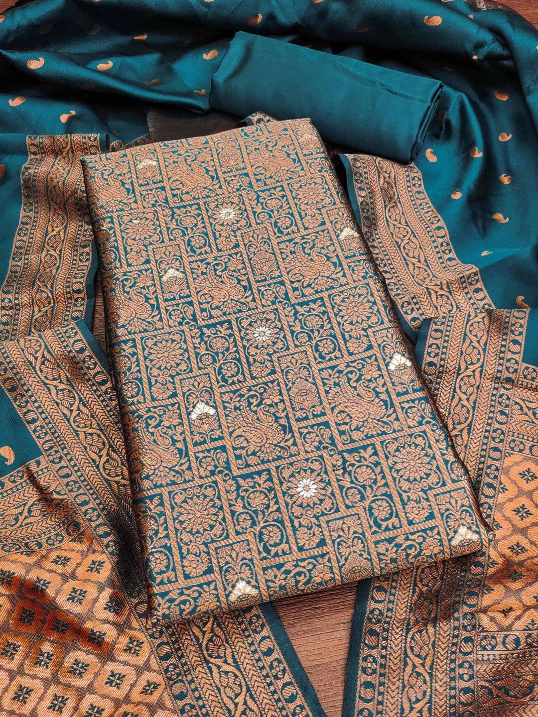 HERE&NOW Semi-Stitched Dress Material - view 1