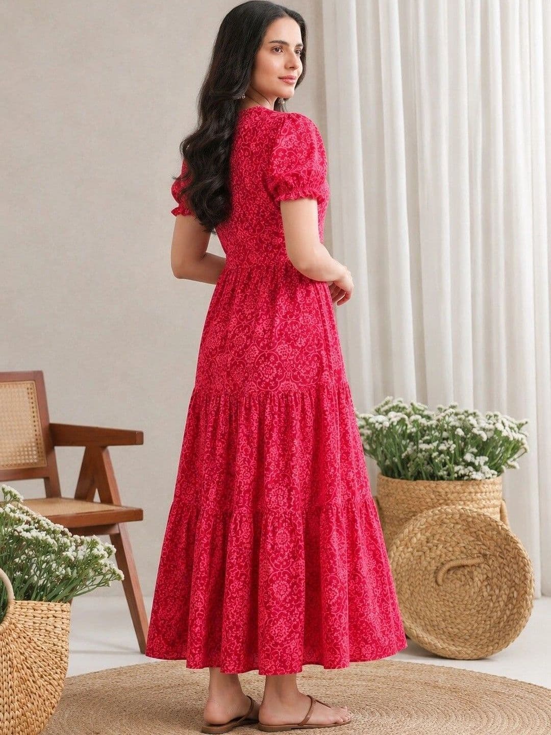 PRESHA Women Ethnic Motifs Printed Anarkali Kurta thumbnail 5