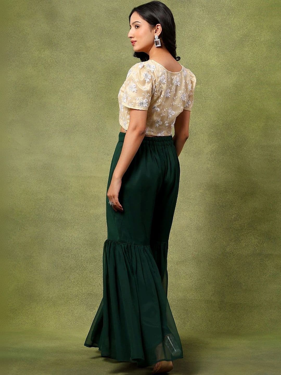 Frolic Rolic Embroidered Top with Palazzos thumbnail 2