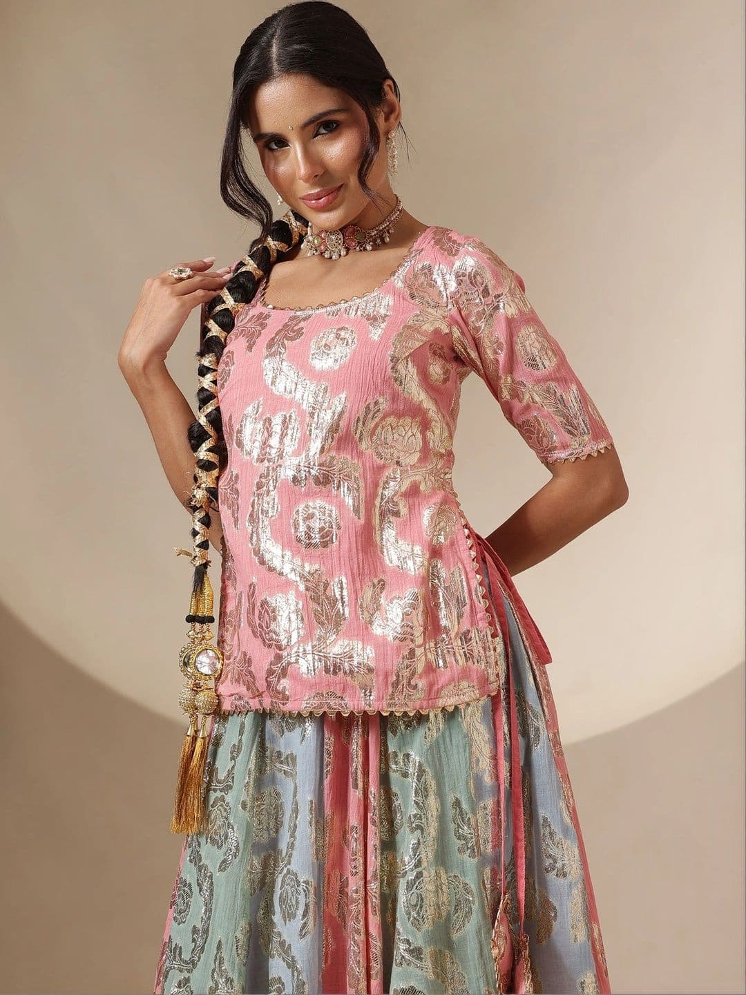 Shae by SASSAFRAS Ready to Wear Lehenga & thumbnail 2