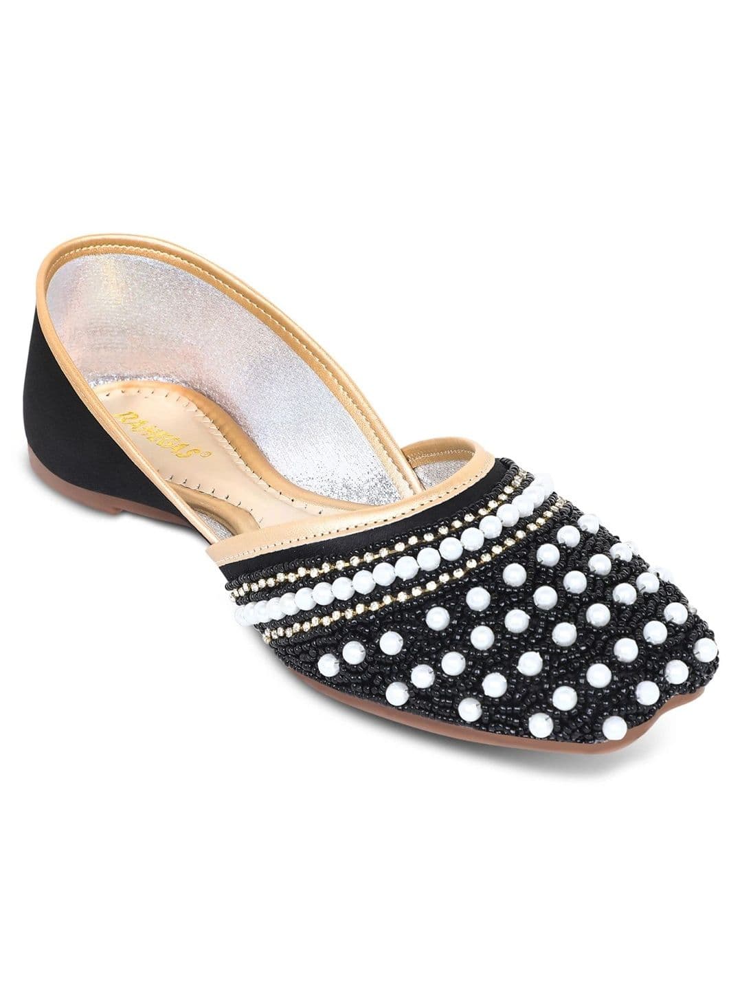 ORNG CAT Women Embellished Ethnic Mojaris Flats thumbnail 2