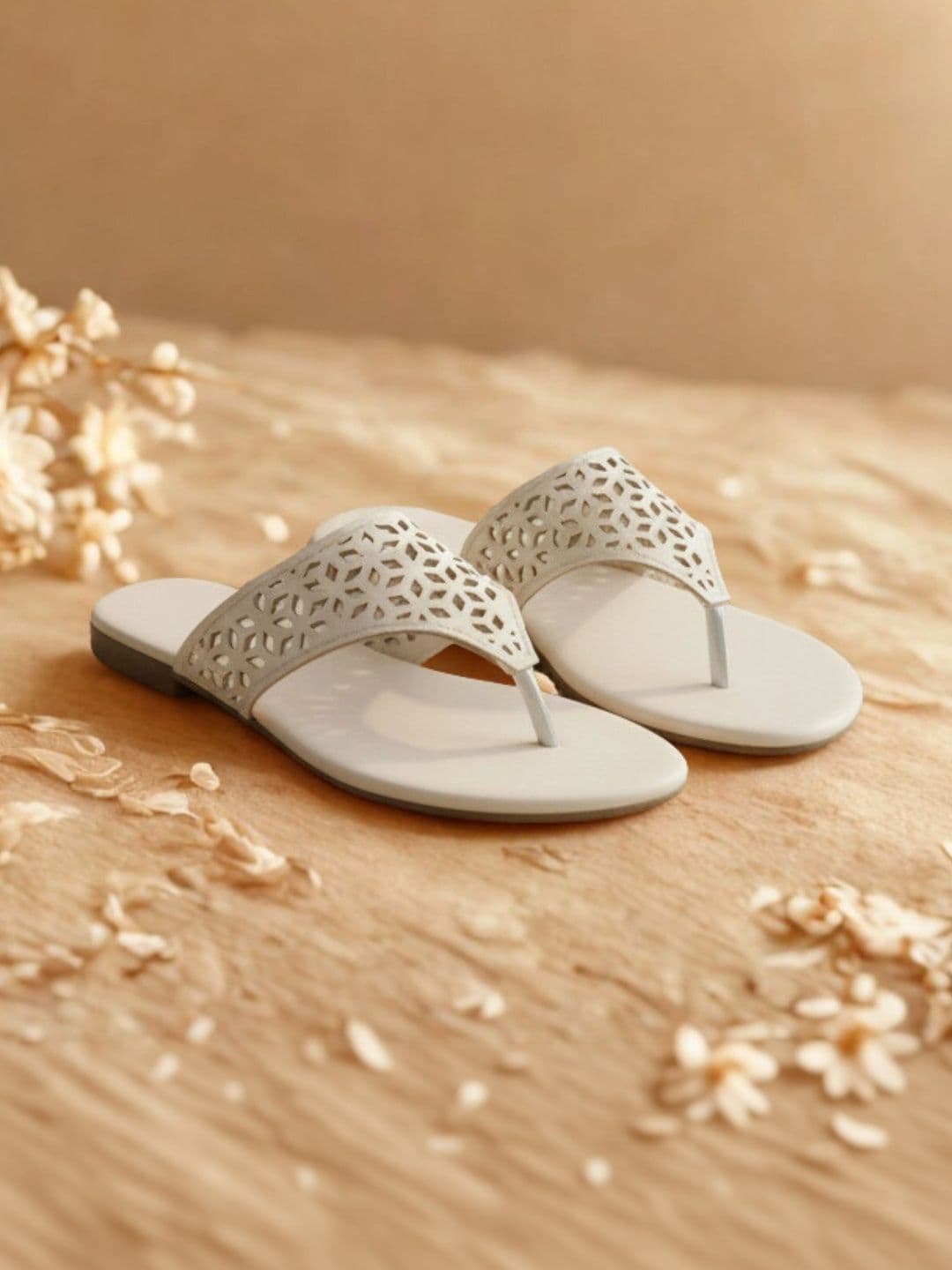 Roadster Women Textured One Toe Flats with Laser Cuts thumbnail 5