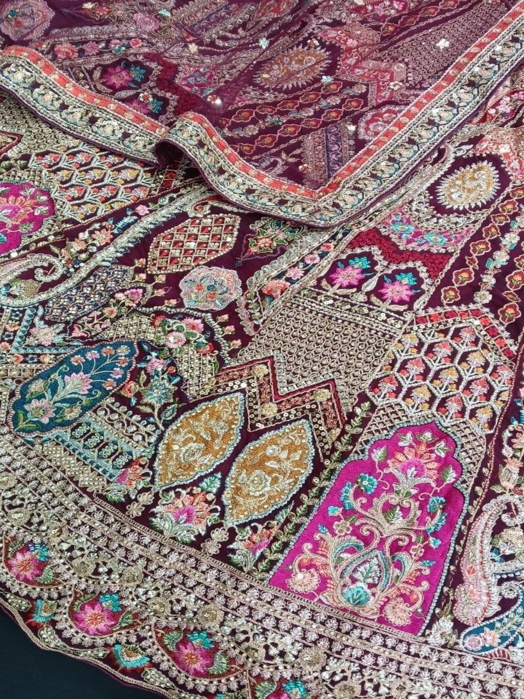 JIYANA WOMENS CHOICE Embroidered Semi-Stitched Lehenga & Unstitched Blouse With Dupatta thumbnail 7