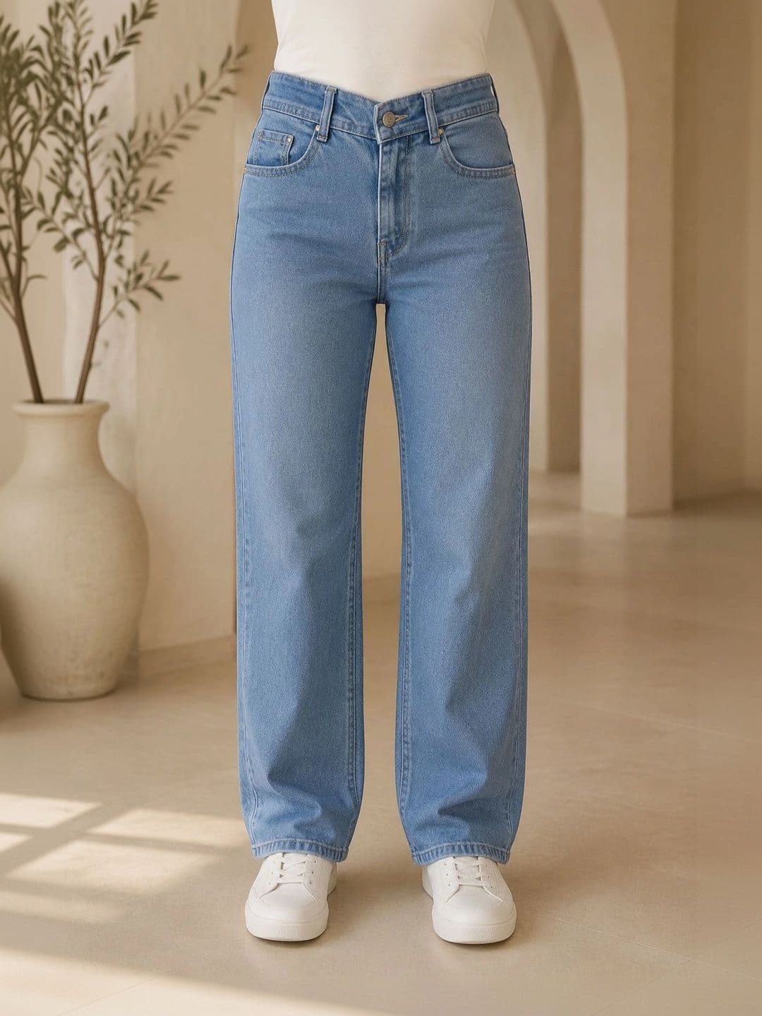 Kyber Women Jean Straight Fit Mid-Rise Stretchable Jeans thumbnail 6