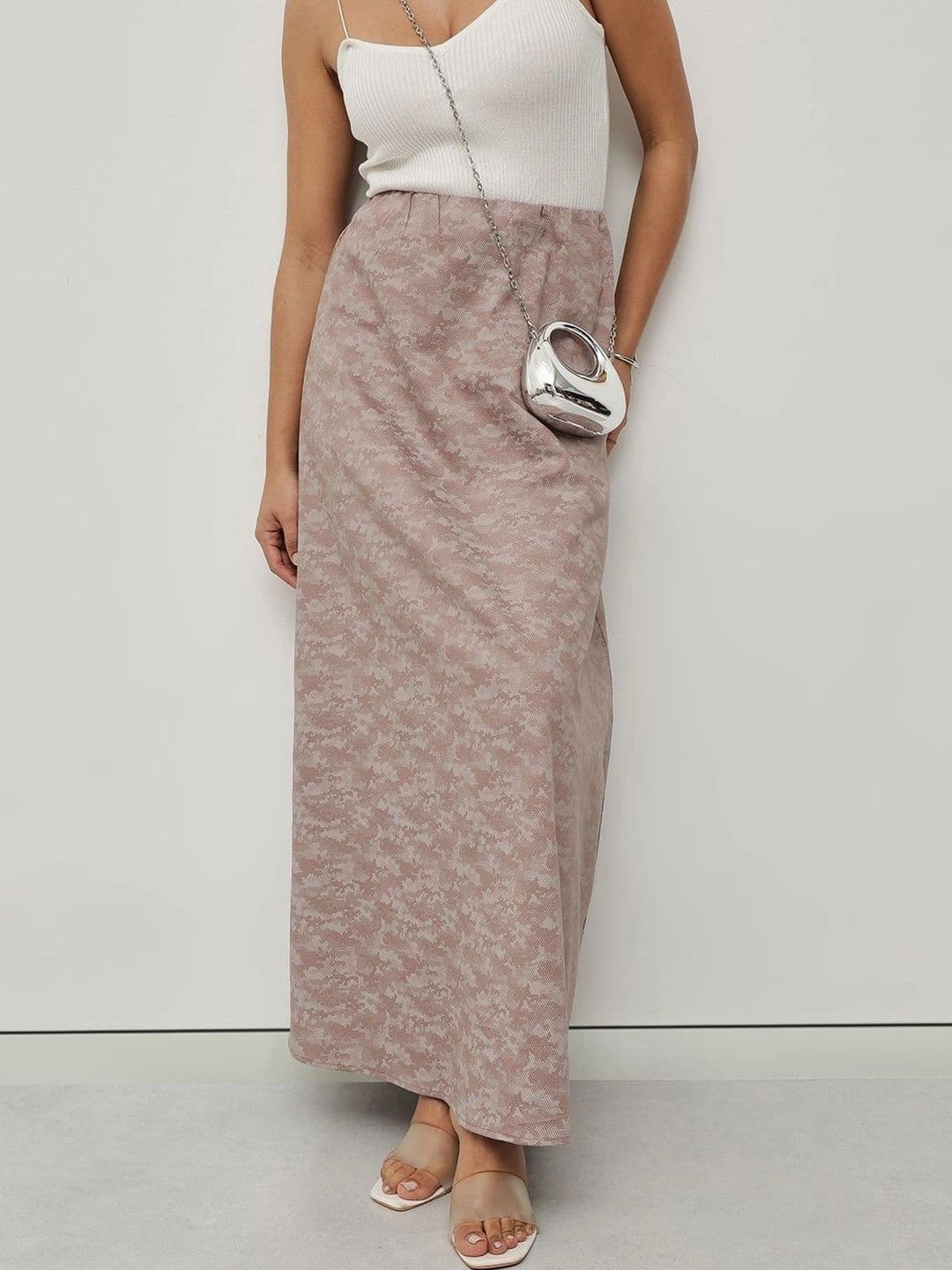 STRV Women Cotton Abstract Maxi A-Line Skirt thumbnail 6