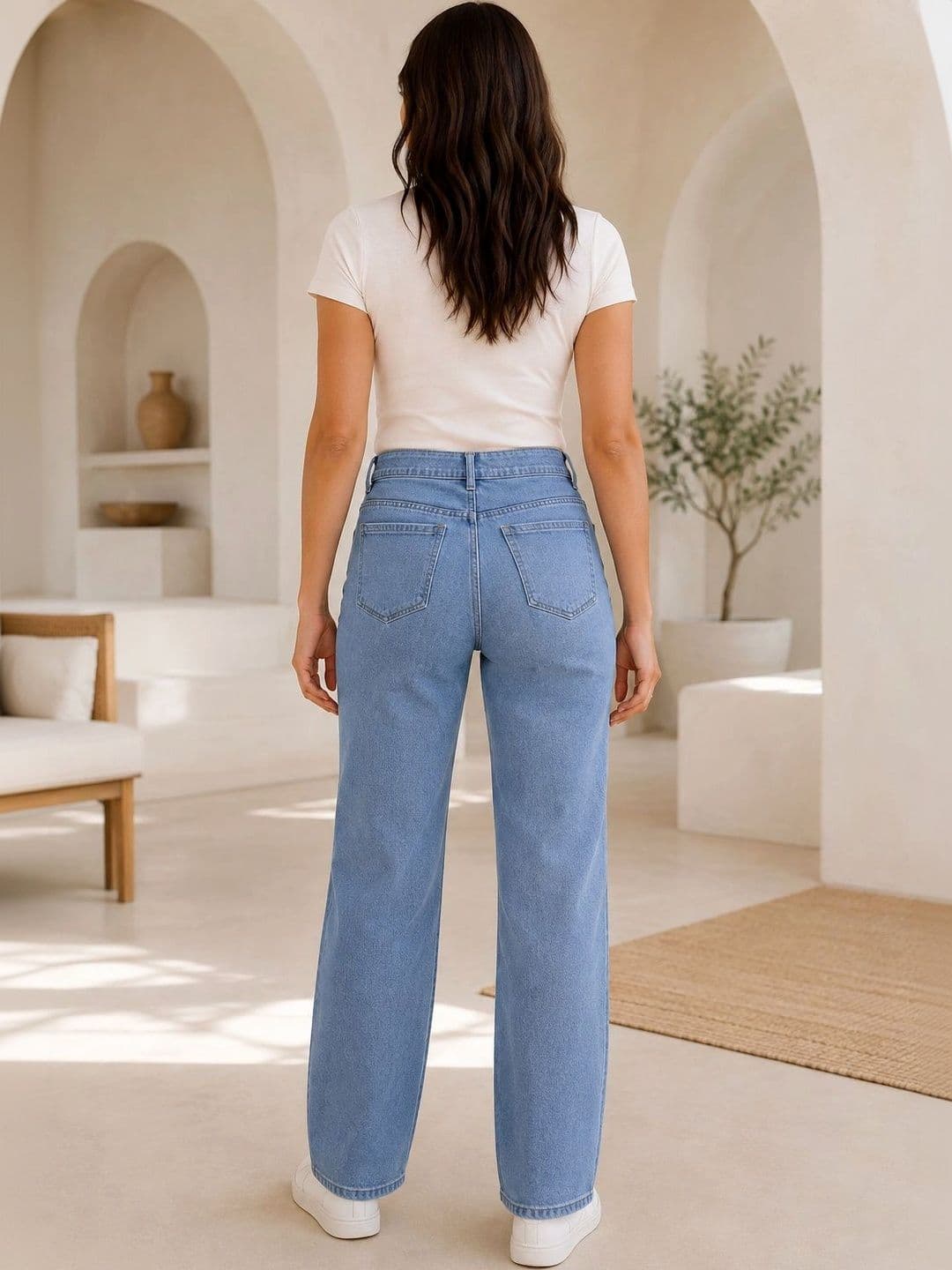 Kyber Women Jean Straight Fit Mid-Rise Stretchable Jeans thumbnail 5