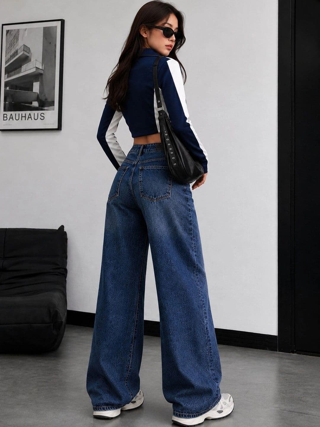 Roadster Women Comfort Wide Leg High-Rise Stretchable Jeans thumbnail 3