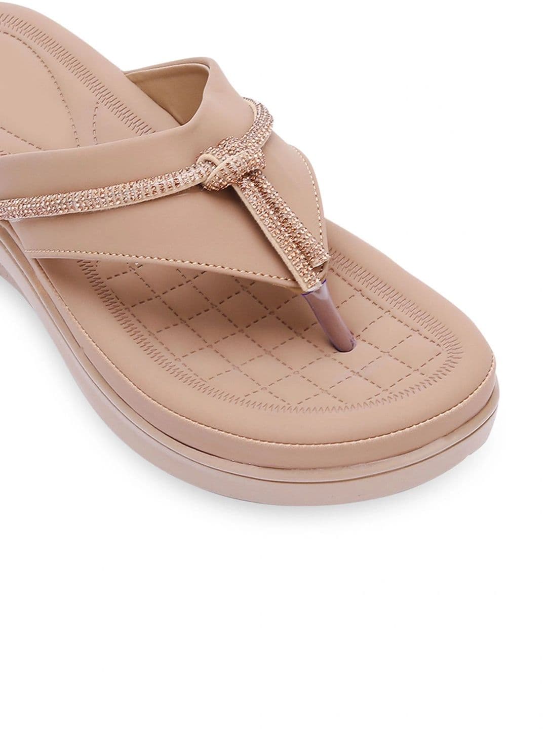ORNG CAT Women Embellished Open Toe Flats thumbnail 4