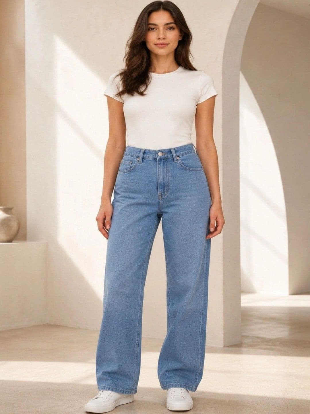 Kyber Women Jean Straight Fit Mid-Rise Stretchable Jeans thumbnail 3