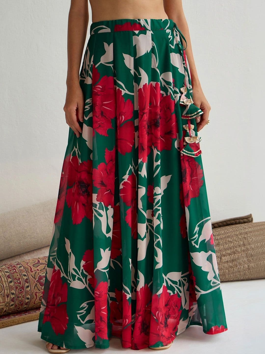 Shae by SASSAFRAS Printed Ready to Wear Lehenga & thumbnail 6