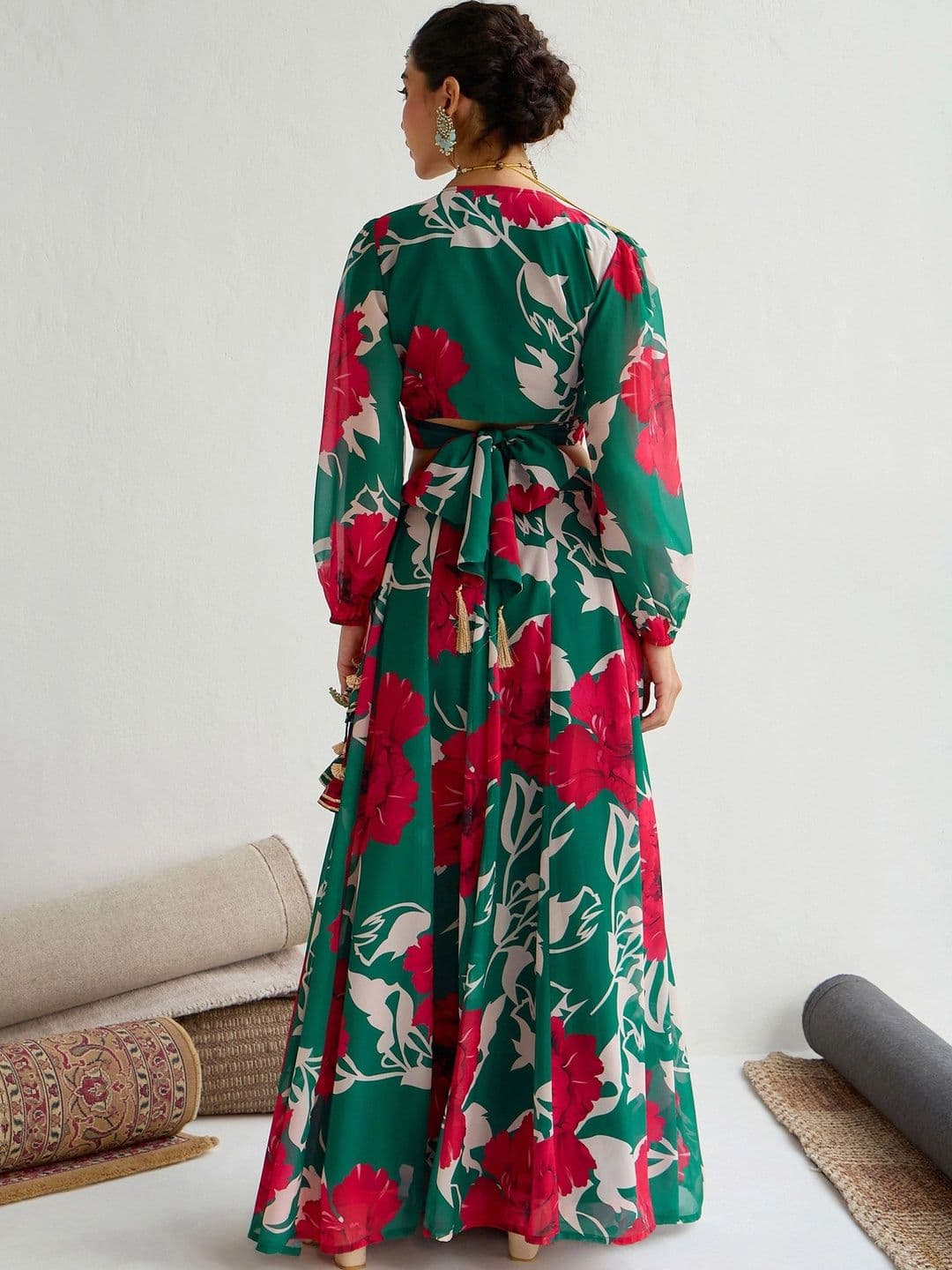Shae by SASSAFRAS Printed Ready to Wear Lehenga & thumbnail 5