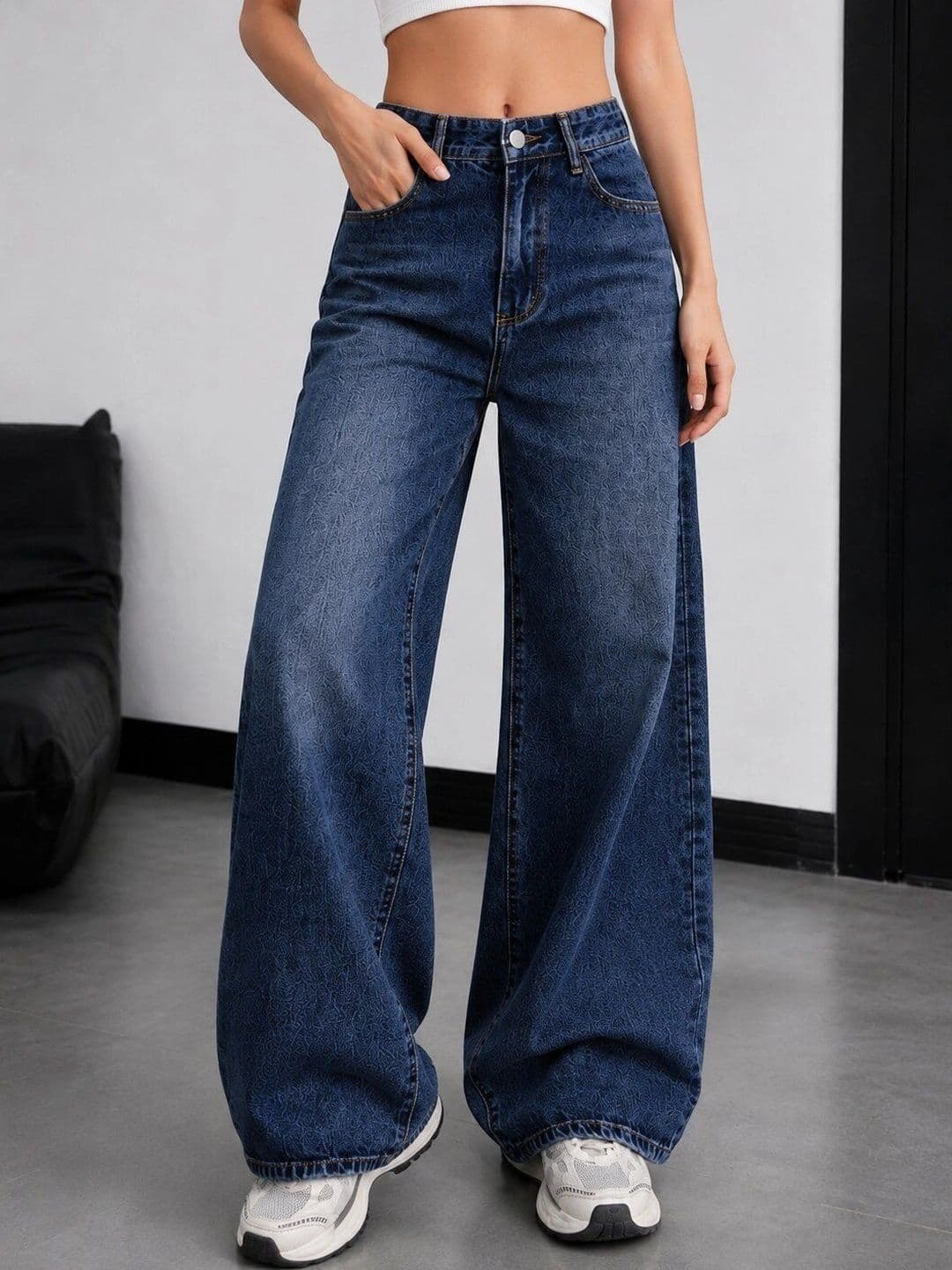Roadster Women Comfort Wide Leg High-Rise Stretchable Jeans - view 1