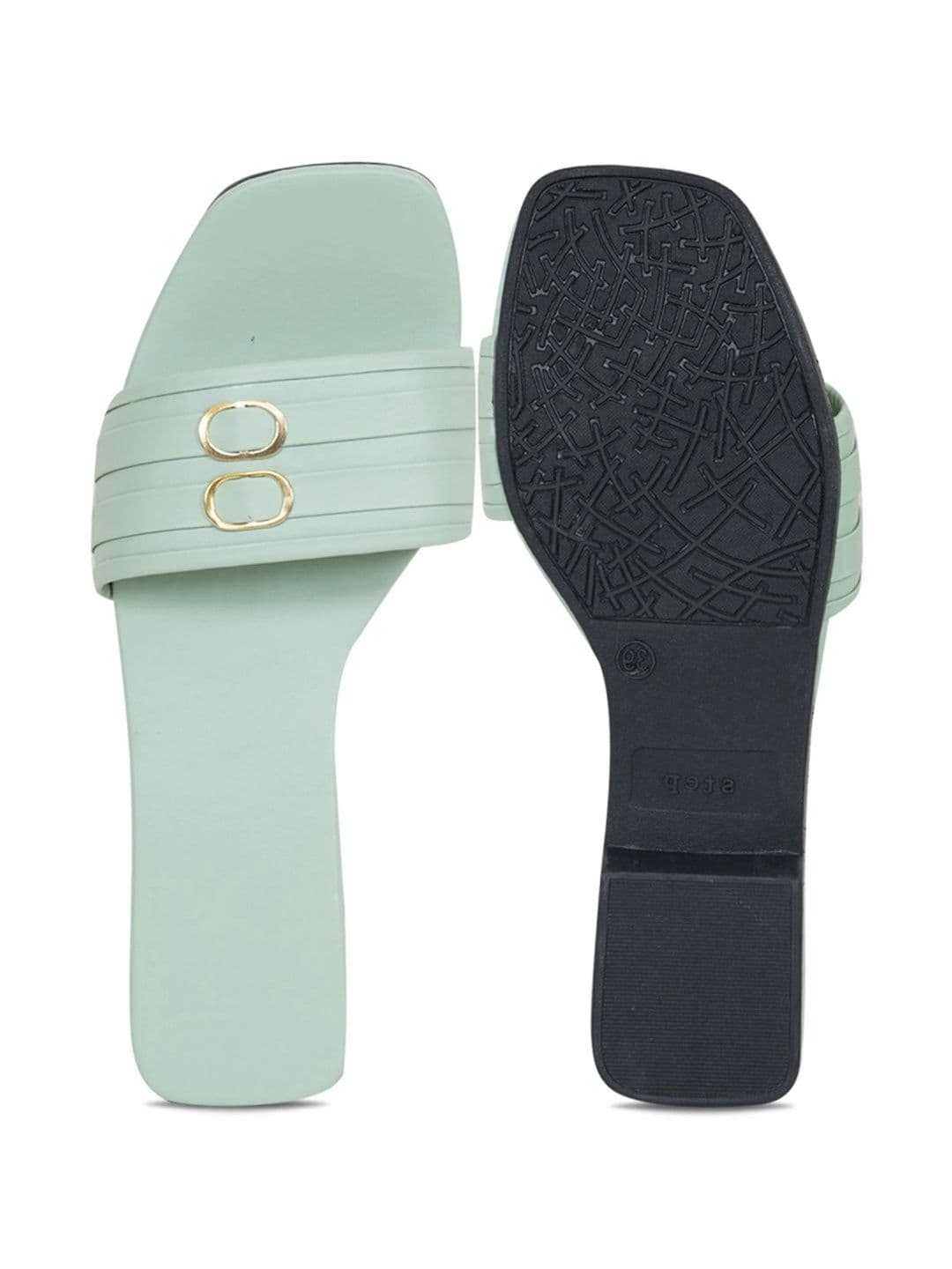 glitchez Women Open Toe Flats with Buckles thumbnail 3