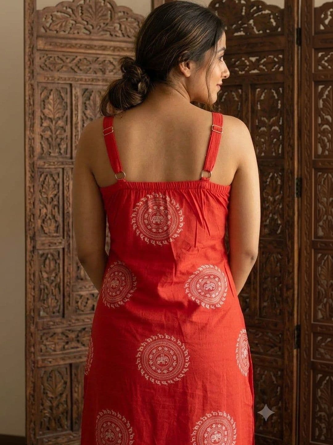 Anouk Rustic Women Ethnic Motifs Printed Regular Pure Cotton Kurta with Palazzos thumbnail 2
