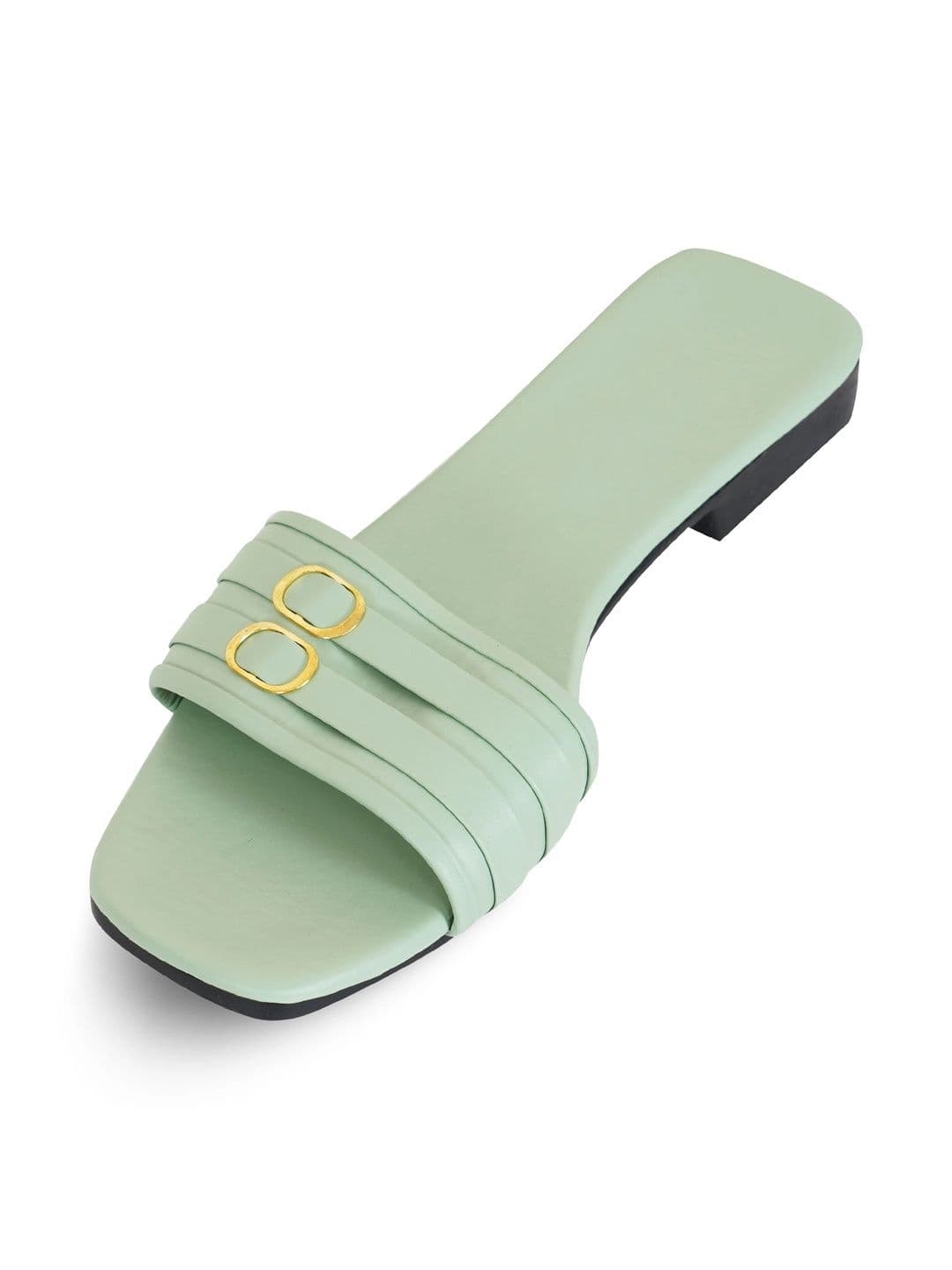 glitchez Women Open Toe Flats with Buckles thumbnail 5