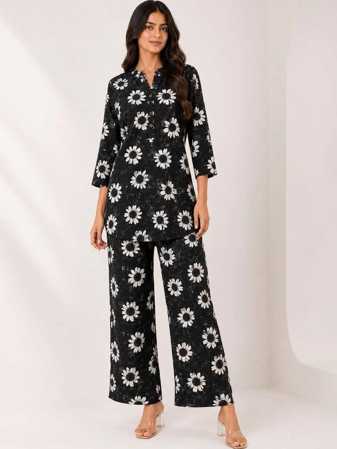 Desimo Printed Top with Trousers - view 1